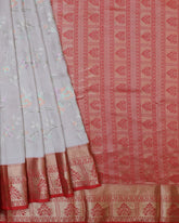 The Mehndi Green Kalamkari Silk Saree